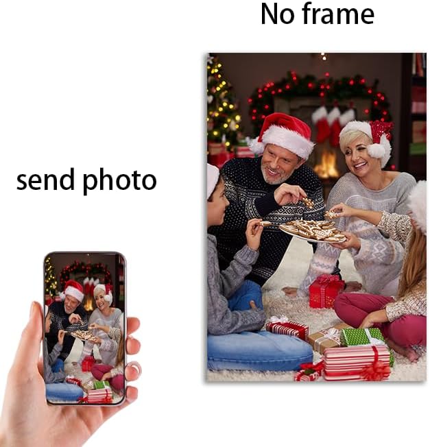 TIGERSPOD Unframed Custom Poster Prints, Upload Your Images/Photos, Personalized Pictures Customized Poster Printing (12L x 16W)