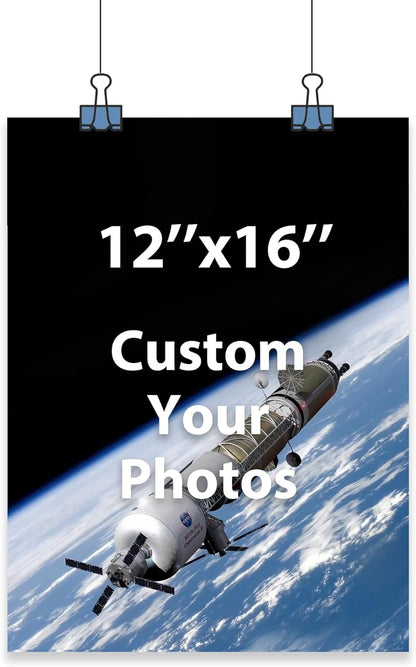 TIGERSPOD Unframed Custom Poster Prints, Upload Your Images/Photos, Personalized Pictures Customized Poster Printing (12L x 16W)